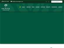 Tablet Screenshot of noviastrategies.com
